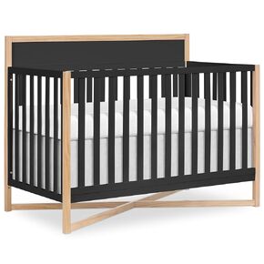 Dream On Me Owen 5-in-1 Convertible Crib, Vintage White Oak