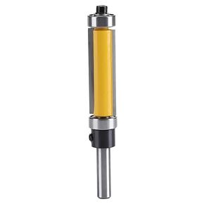 Flush Trim Pattern Router Bit with with Top and Bottom Bearing, 1/4 Inch Shank Template Trimming Bit Woodworking Milling Tool Cutting Height 1-1/2 Inch