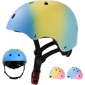 خوذة دراجة للأطفال من ميريرل، خوذة متدرجة قابلة للتعديل مع وسادات للركبة، وسادات للكوع، واقيات للمعصم، خوذة رياضية متعددة للتهوية من أجل لوح التزلج والتزلج على الجليد ودراجة سكوتر in Kuwait