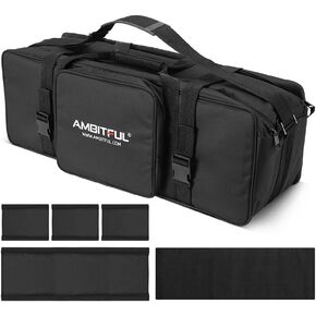 حقيبة حمل كبيرة لمعدات استوديو الصور مقاس 29.5 × 9.8 × 10.6 بوصة، للحوامل الثلاثية وحامل الإضاءة والمظلات ومجموعة إضاءة LED والتصوير الفوتوغرافي (29.5 بوصة / 75 سم) in Kuwait