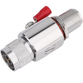 Lightning arrestor N Female to N Female Bulkhead Lightning Surge Protector IP67 with 90 V Gas Tube 50 Ohm DC-3GHz