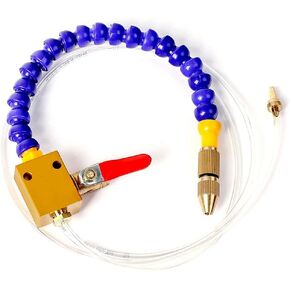 Joywayus 1/4" Thread Coolant Mist Lubrication System Unit for CNC Lathe Milling Drill Machine for Metal Cutting Engraving Cooling Sprayer Machine