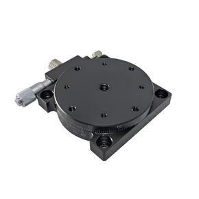 Precision Manual Rotating Table, MPositioning R60A-L Manual Rotation Stage 60 mm in Dia. of Rotary Table 3 kg of Max Loading Micrometer in Left