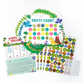 Vehicle Theme Potty Training Chart with Uinque Stickers for Kids Girls Boys Toddlers, Train to Poop Pottty Chat Stickers Pack with Self-Adhesive Dot,Toilet Training Reward Stickers Chart.