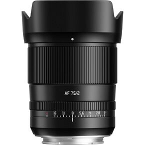 TTArtisan AF 75mm F2 Auto Focus Lens Full Frame Compatible with Sony E-Mount Mirrorless Cameras A7 A7II A7III A7R A7RII A7RIII A7RIV A7S A7SII A7SIII A9 A6400 A6000 A6600 (Black)