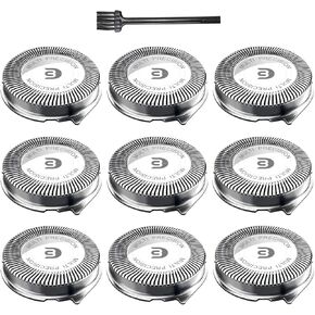 SH30 Replacement Heads for Philips Norelco Series 3000, 2000, 1000 Shavers and S738 Click and Style, Replace the SH30 Shaver Blades 9 pack
