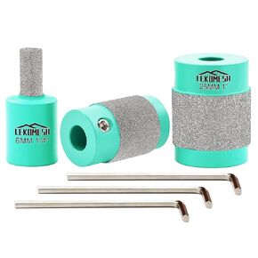 Glass Diamond Grinder Bits - 1 3/4 1/4 Inch Stained Glass Diamond Grinder Bit Head Tools Glass Grinder Bits, Diamond Grinder Bits for Stained Glass, Stain Glass Tools