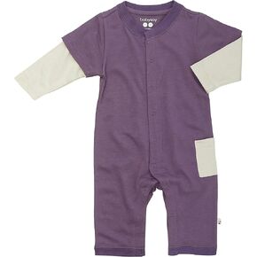 Babysoy Long Sleeve Baseball Style One Piece Coverall Romper