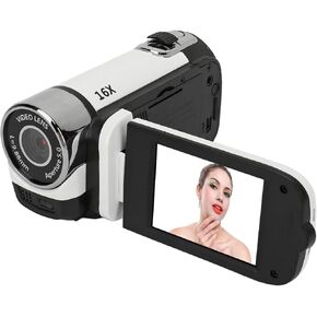 Bewinner D90 Digital Video Camera - 1080P 16MP Handheld Video Camcorder 16x Digital Zoom Video Camera with 2.7in TFT Rotatable Screen, HD Video Recorder Camera with Fill Light (Rose)
