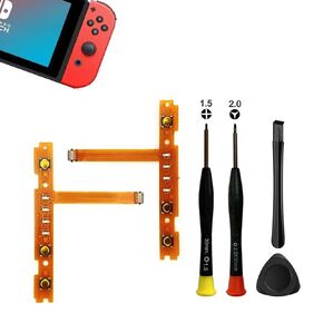 MYPUQIAO 1 Set SL SR Right Left Button Key Flex Cable Replacement for Nintendo Switch Joycon NS Joycon Controller with Repair Tool Set(Y2.0,+1.5screwdriver crowbar triangle paddles)(Joycon-SLSR)