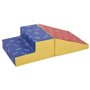 ECR4Kids SoftZone Junior Little Me Climb and Slide, Beginner Climber, Earthtone, 2-Piece
