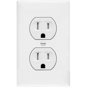 SecureGuard Power Receptacle indoor Wall Outlet 720P Spy Camera SD Card DVR Nanny Camera (White)Motion Only