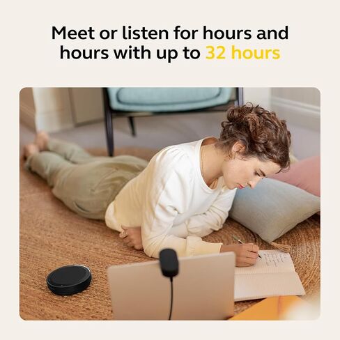 Jabra Speak2 75 Wireless Bluetooth Speakerphone - Portable Speaker with 4 Noise-Cancelling Mics, 65mm Full-Range Speakers & USB-A Bluetooth Adapter - Certified Microsoft Teams Speaker - Dark Grey in Saudi Arabia