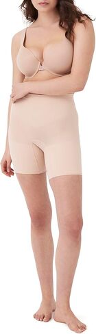 SPANX شورت قصير لنحت القوة بدون خياطة لمنتصف الفخذ - ملابس داخلية أساسية - خفيفة الوزن، تشكيل طوال اليوم - دعم مريح - بدون خطوط داخلية - شورت تشكيل الجسم - أسود جدًا - 1X (3 عبوات) in Saudi Arabia