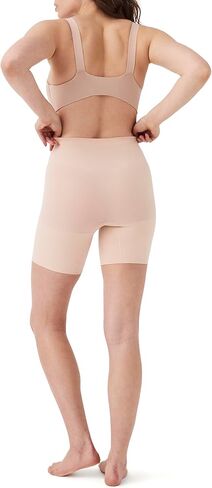 SPANX شورت قصير لنحت القوة بدون خياطة لمنتصف الفخذ - ملابس داخلية أساسية - خفيفة الوزن، تشكيل طوال اليوم - دعم مريح - بدون خطوط داخلية - شورت تشكيل الجسم - أسود جدًا - 1X (3 عبوات) in Saudi Arabia