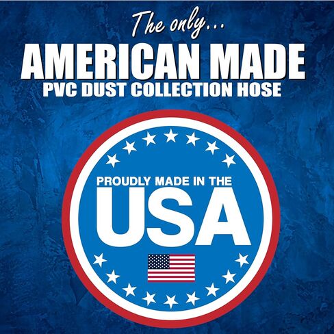 6 بوصات × 10 بوصات (قطر 6 بوصات وطول 10 أقدام) خرطوم جمع الغبار والحطام والأدخنة شديد التحمل من PVC - مصنوع في الولايات المتحدة الأمريكية! (خرطوم PVC مقاس 6 بوصات مع مشابك) in Kuwait