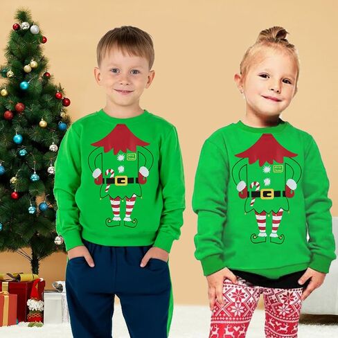 طفل بنين عيد الميلاد البلوز الاطفال عيد الميلاد الرنة سانتا عطلة سترة طويلة الأكمام Crewneck البلوز 2-7T in Saudi Arabia