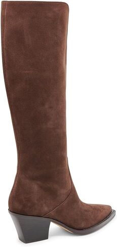 Dolce Vita Women's RAJ Fashion Boot, DK BROWN SUEDE, 7.5 in Saudi Arabia