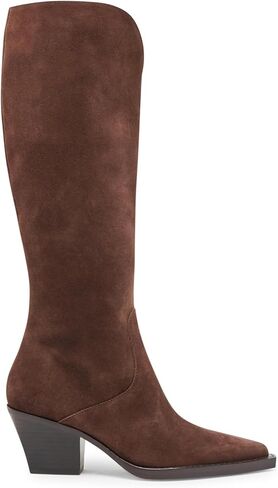 Dolce Vita Women's RAJ Fashion Boot, DK BROWN SUEDE, 7.5 in Saudi Arabia