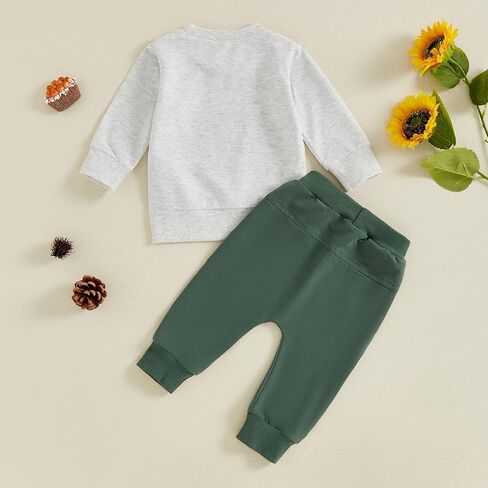 Kaipiclos الخريف طفل رضيع ملابس طويلة الأكمام Crewneck البلوز والسراويل ملابس الشتاء لطيف 6 12 18 24 شهر 3T 4T in Kuwait