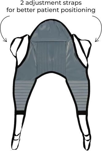 Patient Aid Padded U-Sling with Head Support, Universal Patient Lift Sling, Size Small, 135lb Capacity in Saudi Arabia