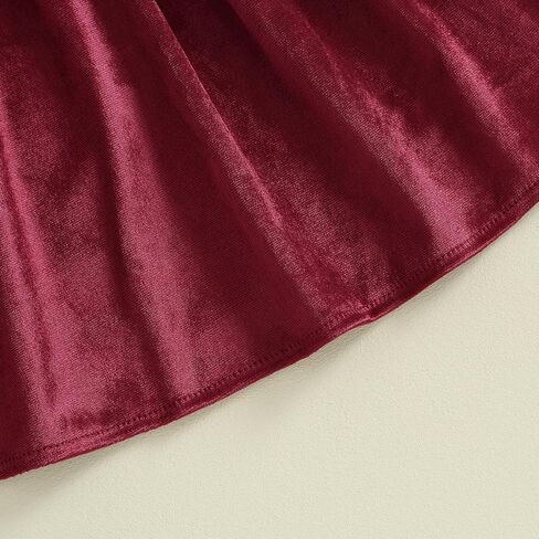 Toddler Baby Girl Christmas Dress Velvet Ruffle Long Sleeve Dress Princess Birthday Party Wedding Dresses Fall Clothes in Saudi Arabia