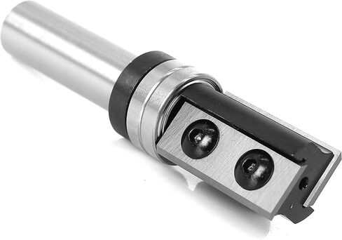 Carbide Insert Flush Trim Router Bits 1/2"Shank x 3/4"Dia. x 30 mm,Shank Bearing Template Bit,with Rotation Blades for Wood Flush Trimming in Kuwait
