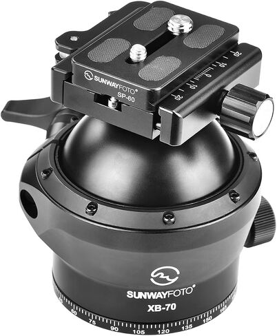 SUNWAYFOTO XB-70DL 70mm Low Profile Tripod Ball Head,Ballhead for Cameras,Load 88lb(40KG) in Saudi Arabia