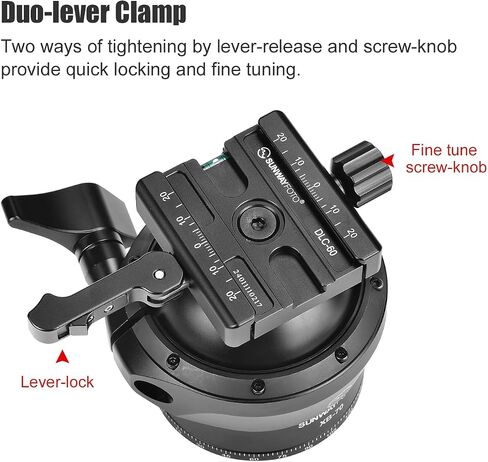 SUNWAYFOTO XB-70DL 70mm Low Profile Tripod Ball Head,Ballhead for Cameras,Load 88lb(40KG) in Saudi Arabia
