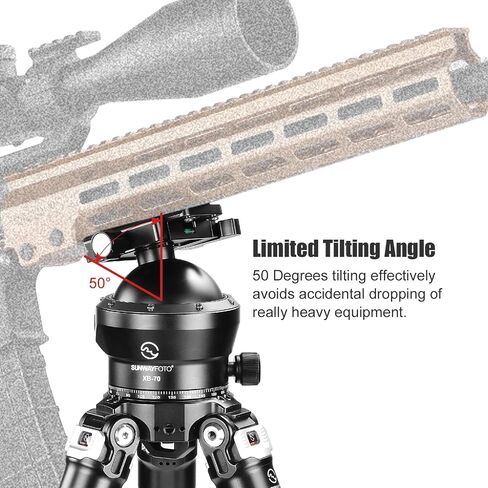 SUNWAYFOTO XB-70DL 70mm Low Profile Tripod Ball Head,Ballhead for Cameras,Load 88lb(40KG) in Saudi Arabia