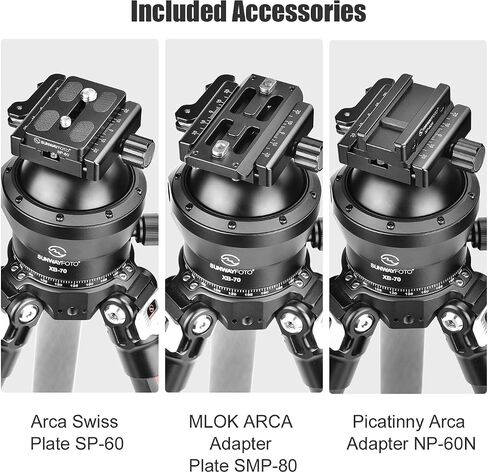 SUNWAYFOTO XB-70DL 70mm Low Profile Tripod Ball Head,Ballhead for Cameras,Load 88lb(40KG) in Saudi Arabia