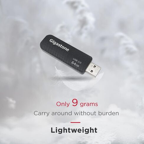 محرك أقراص فلاش Gigastone V30 سعة 32 جيجابايت USB 2.0، محرك قلم بتصميم منزلق قابل للسحب، محرك إبهام بنمط ألياف الكربون، أداء موثوق ومتين in Saudi Arabia