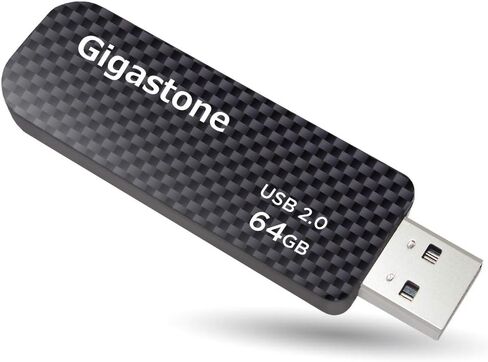 محرك أقراص فلاش Gigastone V30 سعة 32 جيجابايت USB 2.0، محرك قلم بتصميم منزلق قابل للسحب، محرك إبهام بنمط ألياف الكربون، أداء موثوق ومتين in Saudi Arabia