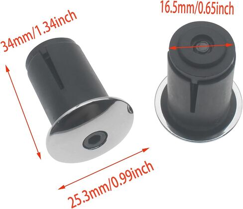 FDXGYH 1 Pairs Bike Handlebar Bar End Plugs Aluminum Alloy Road Bicycle Grip Expanding Adjustable Locking Caps Handlebar Bike Bar Ends in Saudi Arabia