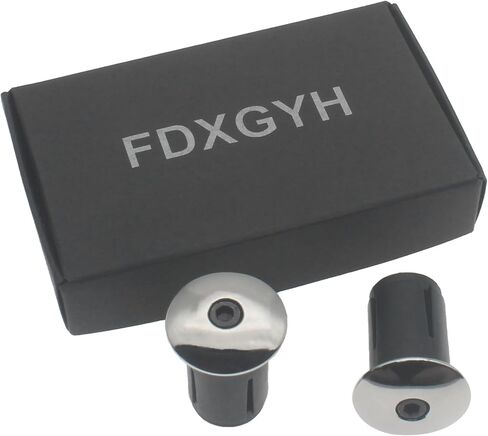 FDXGYH 1 Pairs Bike Handlebar Bar End Plugs Aluminum Alloy Road Bicycle Grip Expanding Adjustable Locking Caps Handlebar Bike Bar Ends in Saudi Arabia