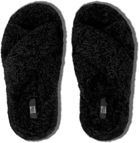 صندل نسائي من FitFlop Iqushion D-Luxe مبطن بشرائح تيدي كروس ويدج in Kuwait