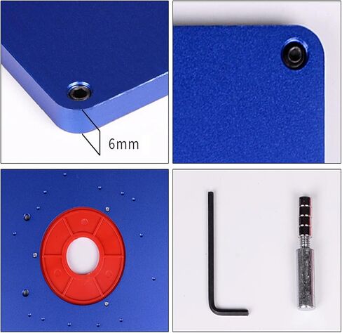 لوحة إدراج طاولة التوجيه، لوحة توجيه من الألومنيوم لمنشار طاولة النجارة، آلة نقش وتشذيب متعددة الوظائف in Kuwait