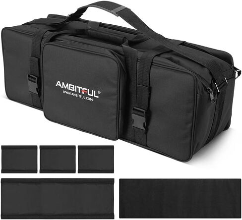 حقيبة حمل كبيرة لمعدات استوديو الصور مقاس 29.5 × 9.8 × 10.6 بوصة، للحوامل الثلاثية وحامل الإضاءة والمظلات ومجموعة إضاءة LED والتصوير الفوتوغرافي (29.5 بوصة / 75 سم) in Kuwait