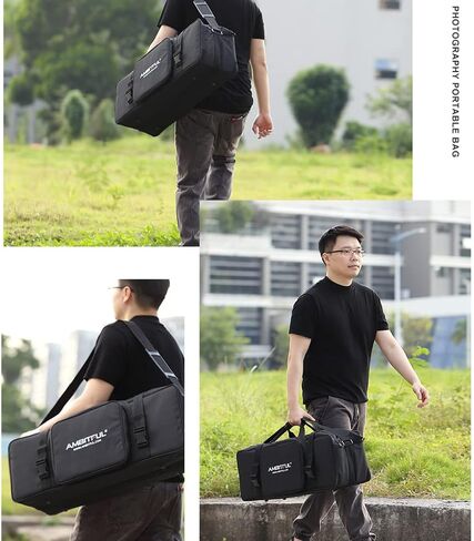 حقيبة حمل كبيرة لمعدات استوديو الصور مقاس 29.5 × 9.8 × 10.6 بوصة، للحوامل الثلاثية وحامل الإضاءة والمظلات ومجموعة إضاءة LED والتصوير الفوتوغرافي (29.5 بوصة / 75 سم) in Kuwait