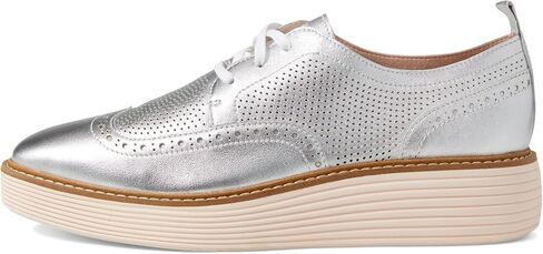 كول هان Originalgrand Platform Wing Tip Oxford Silver Talca/Rose Smoke 6.5 B (M) in Saudi Arabia