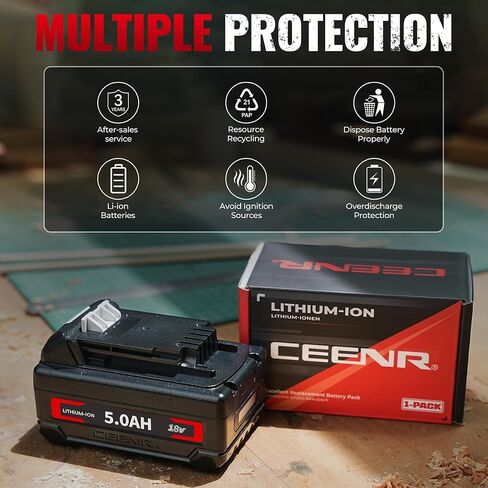 CNEER 5.0Ah LB2X4020 Lithium Battery Replace for Black and Decker 20V Lithium Battery Compatible with Black Decker Battery in Saudi Arabia