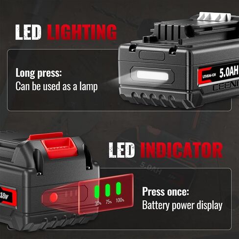 CNEER 5.0Ah LB2X4020 Lithium Battery Replace for Black and Decker 20V Lithium Battery Compatible with Black Decker Battery in Saudi Arabia