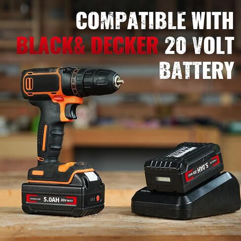CNEER 5.0Ah LB2X4020 Lithium Battery Replace for Black and Decker 20V Lithium Battery Compatible with Black Decker Battery in Saudi Arabia