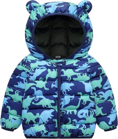 Baby Hooded Coat Infant Winter Lightweight Cotton Down Jacket Packable Outerwear in Saudi Arabia