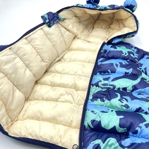 Baby Hooded Coat Infant Winter Lightweight Cotton Down Jacket Packable Outerwear in Saudi Arabia