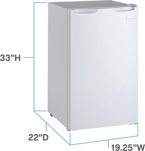 West Bend WBR33B Mini Fridge Compact Refrigerator for Home Office or Dorm, with Reversible Door, Energy Star Rated, Black in Saudi Arabia
