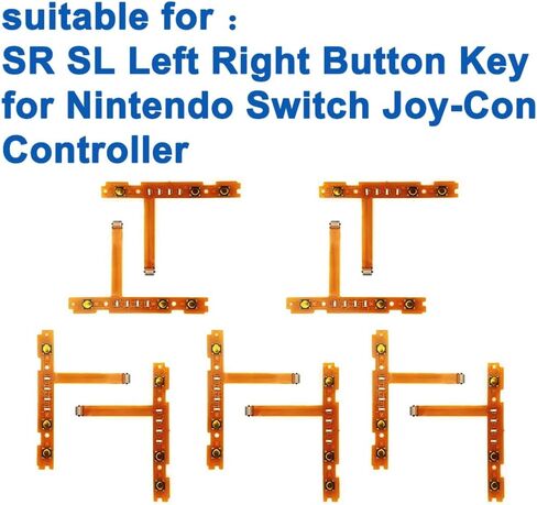 MYPUQIAO 1 Set SL SR Right Left Button Key Flex Cable Replacement for Nintendo Switch Joycon NS Joycon Controller with Repair Tool Set(Y2.0,+1.5screwdriver crowbar triangle paddles)(Joycon-SLSR) in Saudi Arabia