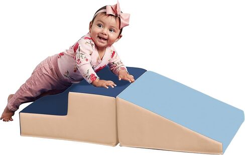 ECR4Kids SoftZone Junior Little Me Climb and Slide, Beginner Climber, Earthtone, 2-Piece in Saudi Arabia