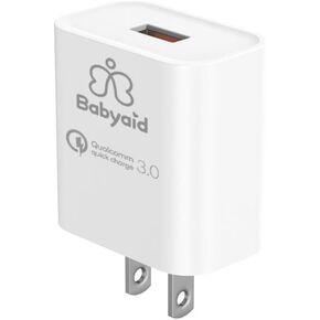 Fast Charge 3.0 Adapter, 18W Quick Charging Blocks, USB Wall Plug Phone Charger Brick Compatible for Babyaid Portable Bottle Warmer, iPhone, iPad, AirPods, Samsung Galaxy, Wireless Charger