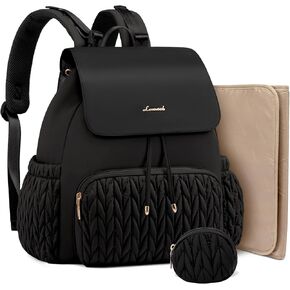 LOVEVOOK Diaper Bag Backpack, Small Baby Bag for Mom, Stylish Waterproof Travel Diaper Backpack for Maternity